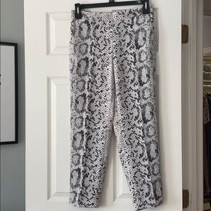 J. Crew cropped snake print Jamie Pant